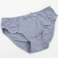 thumbnail image 5 of ZQUUVOU Lace Bikini Underwear for Women Low Rise Thin Cute Bow Briefs Breathable Comfortable Underwear Ladies Hipster Gray, 5 of 8
