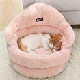 thumbnail image 1 of Pet Cat's House Indoor Cat Bed Warm Small Dogs Beds Portable Kitten Mat Soft Cute Sleeping Loungers Window Bag Products zhangmengya LED, 1 of 1