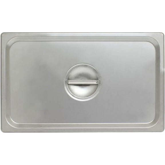 TrueCraftware- Full Size Solid Stainless Steel Anti-Jamming Steam Pan Cover 24 Gauge- Chafing Anti-Jam Steam Table Pan Lid Catering Metal Food Pan Cover for Restaurant Family Events Personal Catering
