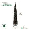 thumbnail image 4 of Home Heritage 7' 150 LED Pre-Lit Artificial Christmas Tinsel Tree, Black, 4 of 12