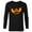 Black, variant on Disney Stitch Jack-O’-Lantern Halloween - Long Sleeve T-Shirt for Men - Customized-White