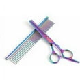 thumbnail image 3 of Kit de tijeras de aseo para mascotas, tijeras de aseo de acero inoxidable para perros y gatos, 3 of 4