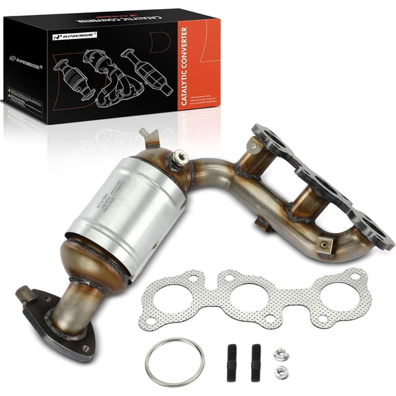 A-Premium Rear Exhaust Manifold Catalytic Converter Kit Direct-Fit Compatible with Toyota Sienna 2004 2005 2006 2007 3.3L 3.5L FWD, EPA Compliant