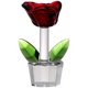 thumbnail image 1 of Pisapapeles de cristal con forma de rosa y flores para decoración, figura floral, regalo romántico para ella, 1 of 6
