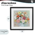 thumbnail image 4 of Stupell Industries French Country Energetic Blossom Bouquet Black Framed Print Under Glass, 13 x 13, by Sally Swatland, 4 of 8