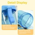 thumbnail image 4 of Creative Water Cup For Two Different Drinks, Double Straws Design, Suitable For Couples Outdoor Drinking, Camping Hiking Backpacking Travel, 4 of 4