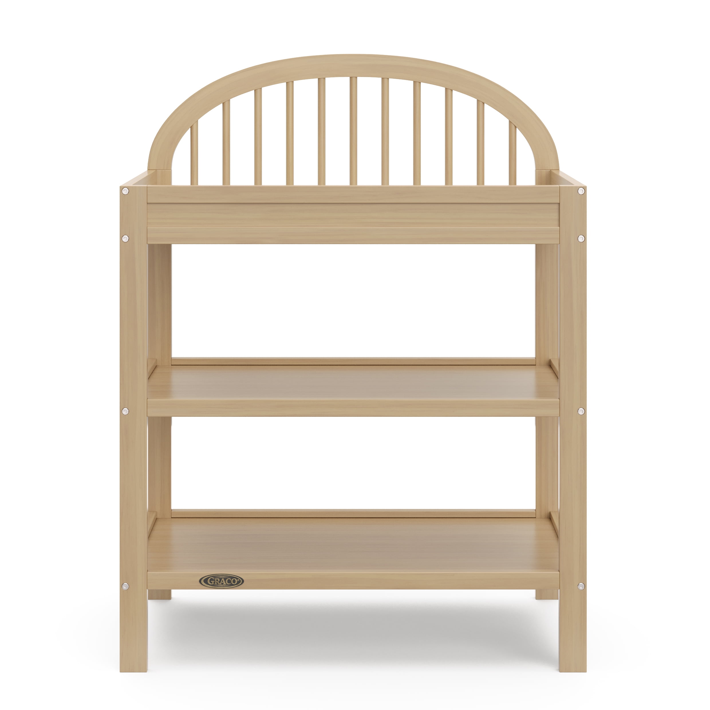 Graco Olivia Infant Wood Changing Table with Changing Pad, Driftwood
