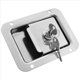thumbnail image 4 of Pestillo de con Cerradura y Llave Remolque Viaje Puerta RV Acero Inoxidable Manija Montaje Empotrado Alta Resistencia, 4 of 5
