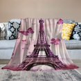 thumbnail image 2 of Fenyluxe Butterflies Throw Blanket for Couch Sofa Bed Lightweight All Seasons Flannel Blanket 40x50in, 2 of 6