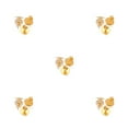 thumbnail image 3 of Wisewang Earring Stud Base Multi Stainless Personality Ear Pins Setting Decorations Jewelry Making Tool Beach Using Supplies Gold 12mm 5Set, 3 of 6