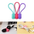 thumbnail image 4 of Cable Organizer Soft Silicone Magnetic Cable Winder Cord Earphone Storage Holder Clips Cable Winder For Earphone Data Cable 01 115 X 75 X 2, 4 of 6