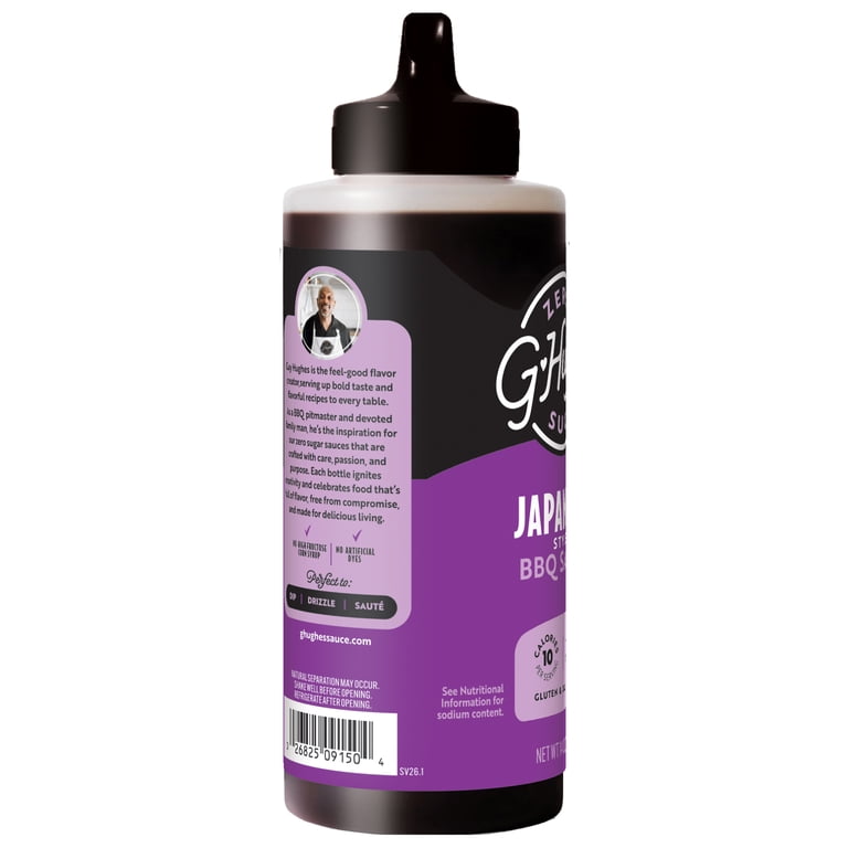 G Hughes Zero Sugar Japanese BBQ Sauce, 14 oz