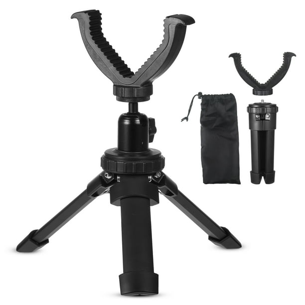 Trípode negro resistente a impactos Soidarity con soporte de tiro borde de yugo en V aluminio