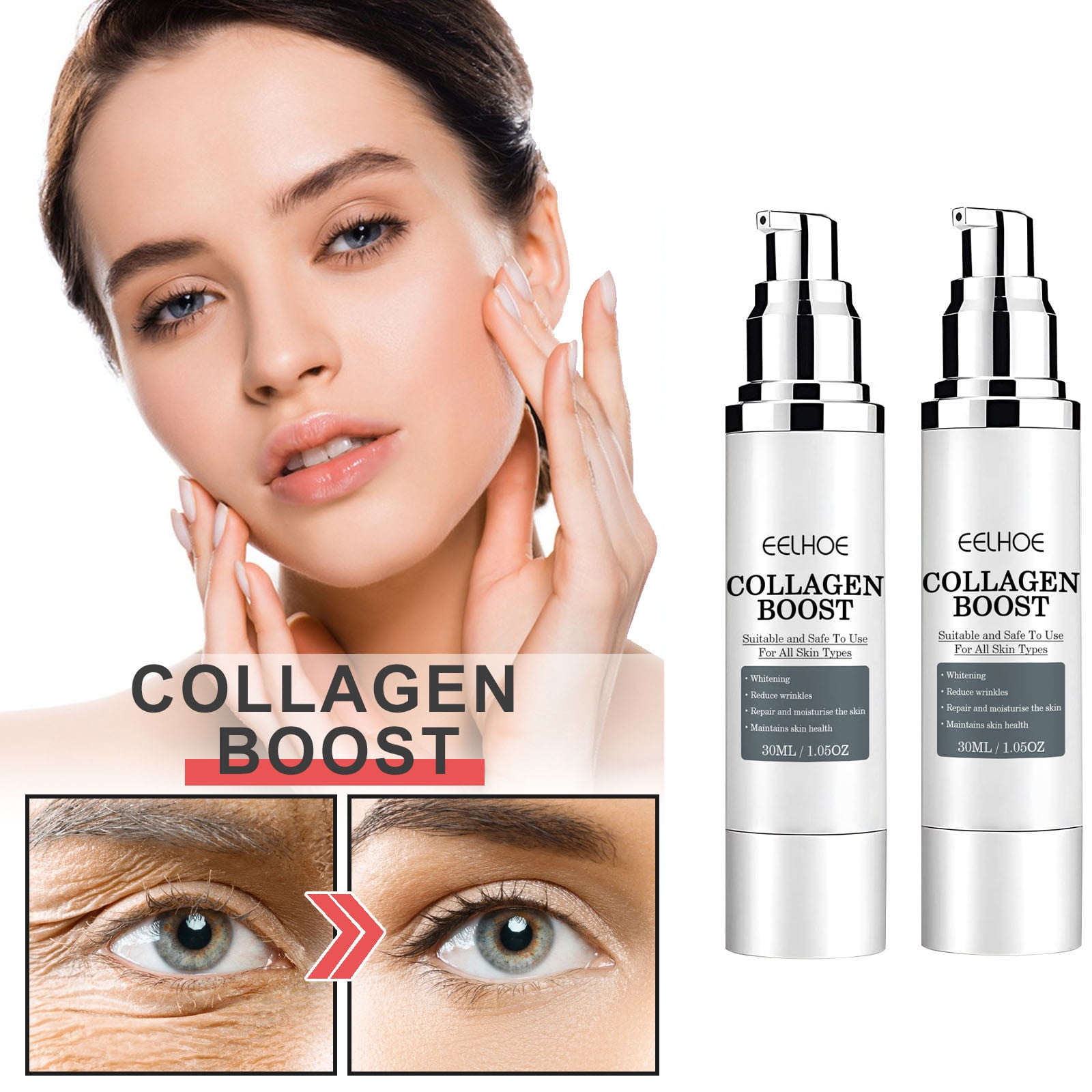 AURIGATE Collagen Boost AntiAging Serum, Collagen Boost Cream