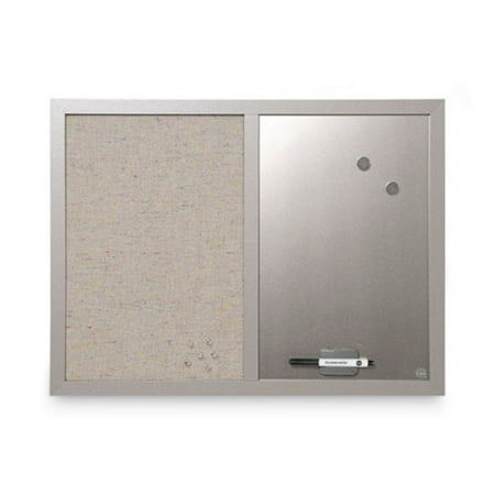 UPC: 0560375002509 | MasterVision Combo Bulletin Board Bulletin/Dry Erase 24X18 Gray Frame MX04331608