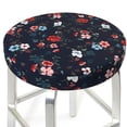 thumbnail image 3 of KLL Vintage Rose Round Bar Chair Cushion Cover 14 inch ,Bar Stool Protector with Elastic, Soft Washable, 3 of 6