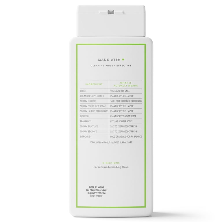Native Body Wash Key Lime & Sugar 18 oz - Walmart.com
