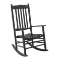 thumbnail image 4 of Tcbosik Wooden Outdoor Rocking Chair, Rocker with High Back for Patio, Deck, Garden, Backyard, Black, 4 of 10