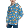 thumbnail image 2 of Rocae Corgi Dog Face for Hoodie for Boys Sweatshirts for Teen Girls Youth Hoodie-Medium, 2 of 6