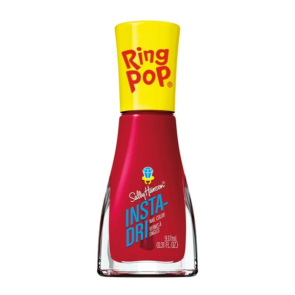 Sally Hansen Insta-Dri x Ring Pop Nail Polish, Very Cherry Jelly, 0.31 fl oz, Quick Dry
