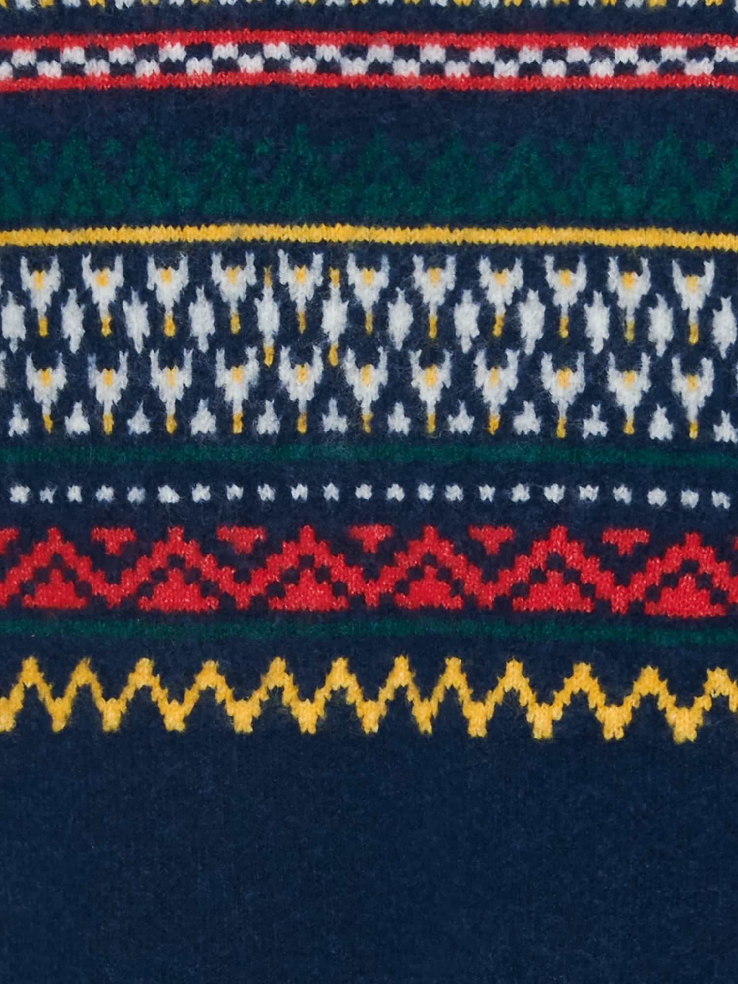 Wonder Nation Boys Fair Isle Sweater with Long Sleeves, Sizes 4-18