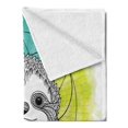 thumbnail image 2 of Humor Soft Flannel Fleece Throw Blanket, Rainbow Colored Backdrop Image Sketchy Happy Smiling Cartoon Sloth Art Print, Cozy Plush for Indoor and Outdoor Use, 50" x 60", Multicolor, by Ambesonne, 2 of 5