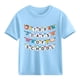 thumbnail image 4 of Blusas y camisas de manga corta con cuello redondo para niños y niñas, camisetas gráficas de manga corta, blusas con estampados bonitos para la temporada escolar., 4 of 9