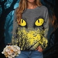 thumbnail image 2 of Godom Halloween Womens Sweatshirts Pumpkin Graphic Long Sleeve Tops Fall Winter Clothes Crewneck Cozy Outfits Pullover Fashion, 2 of 6