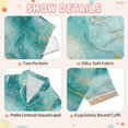 thumbnail image 6 of Silky Satin Kids' Pajama Set Breathable & Smooth Unisex Button-Down Pajamas Beautiful Watercolor Stars, 6 of 7