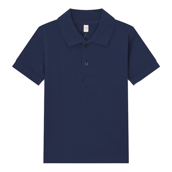 Garbnen Boys Girls Polo Shirts Quick Dry Collared Short Sleeve School Uniform Student Preppy Back To School Teen Golf Shirt Navy