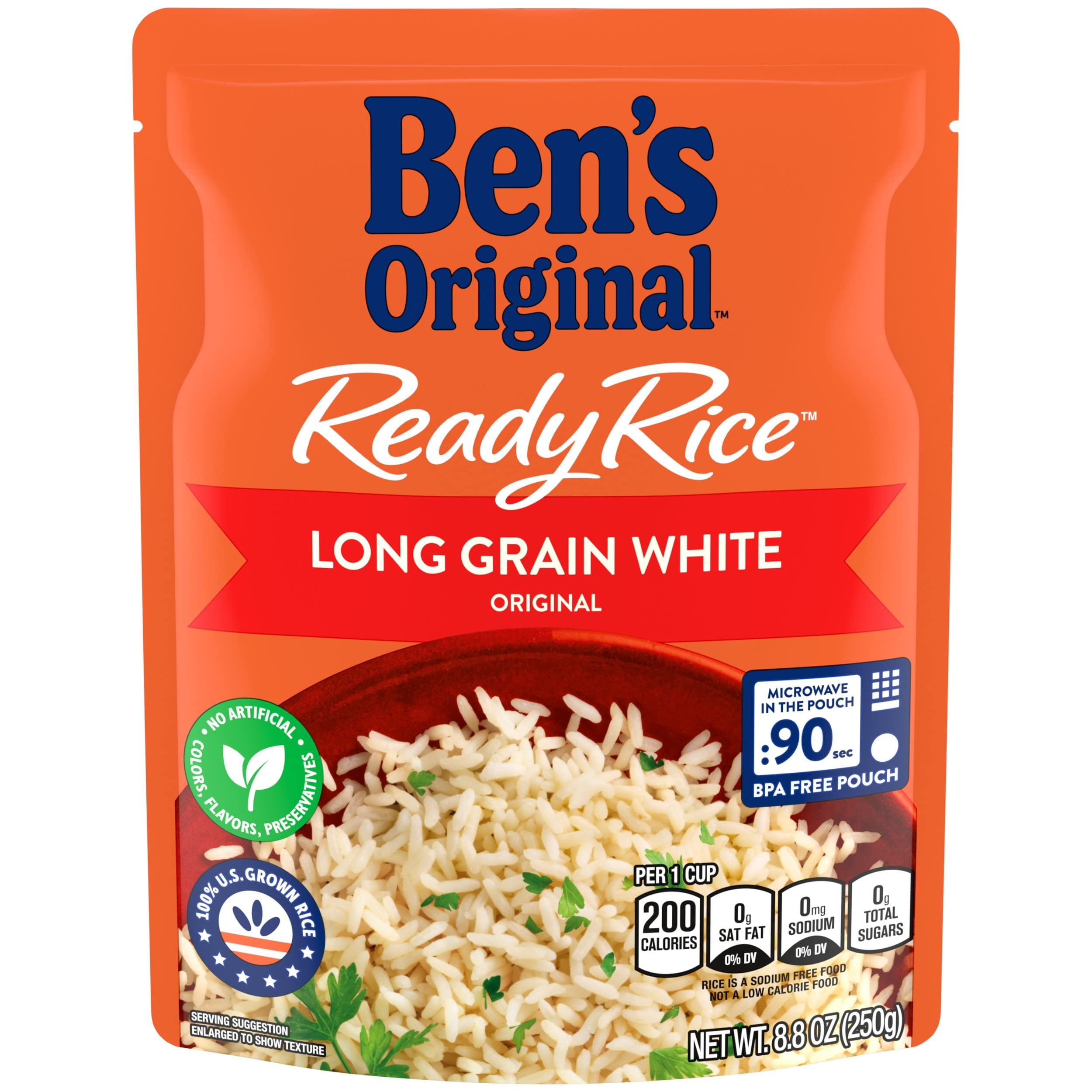 Ben's Original Ready Rice Long Grain White Rice Easy Dinner Side (Pack of 32)