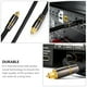 thumbnail image 4 of Cable de audio óptico 2 metro óptico macho al cable de reemplazo de cordón masculino Cordón de audio, 4 of 4