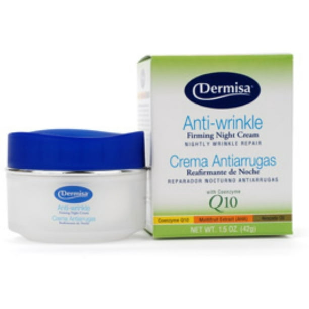 Dermisa AntiWrinkle Cream with AlphaHydroxy Acids and Coenzyme Q10 1.5 oz