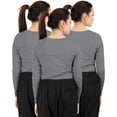 thumbnail image 2 of Remera NY Threads para Enfermería de Manga Larga XL Gris Paquete de 3, 2 of 6
