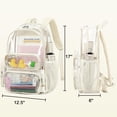 thumbnail image 3 of Mochila transparente CAMTOP de PVC resistente transparente de 17 pulgadas, 3 of 9
