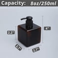 thumbnail image 2 of 2Pcs 8oz/250ml Plastic Amber Pump Bottles for Hand Liquid Soap Shampoo, 2 of 11