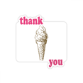 thumbnail image 1 of Brown Hand Drawings Sweet Ice Thank You Stickers Quote Grateful, 1 of 3