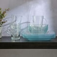 thumbnail image 5 of Gibson Soho Lounge Square Dinnerware Set, Service for 4 (12pc), Clear Glass, 5 of 5