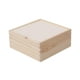 thumbnail image 2 of Caja de madera para bodas, caja de dulces, organizador, caja de joyería de recuerdo rústica, regalo 18x18x8cm, 2 of 9