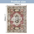 thumbnail image 2 of Machine Washable Persian Indoor Area Rugs Vintage Distressed Thin Rug Non Slip Carpet for Living Room Kitchen Dining Room (5x7, Burgundy), 2 of 8