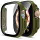 thumbnail image 1 of TAURI Paquete de 2 estuches rígidos diseñados para Apple Watch Series 9 (2023) Series 8/7 41 mm, [HD Clear] Protector de pantalla de vidrio templado 9H incorporado, [Protección completa] Cubierta delg, 1 of 4