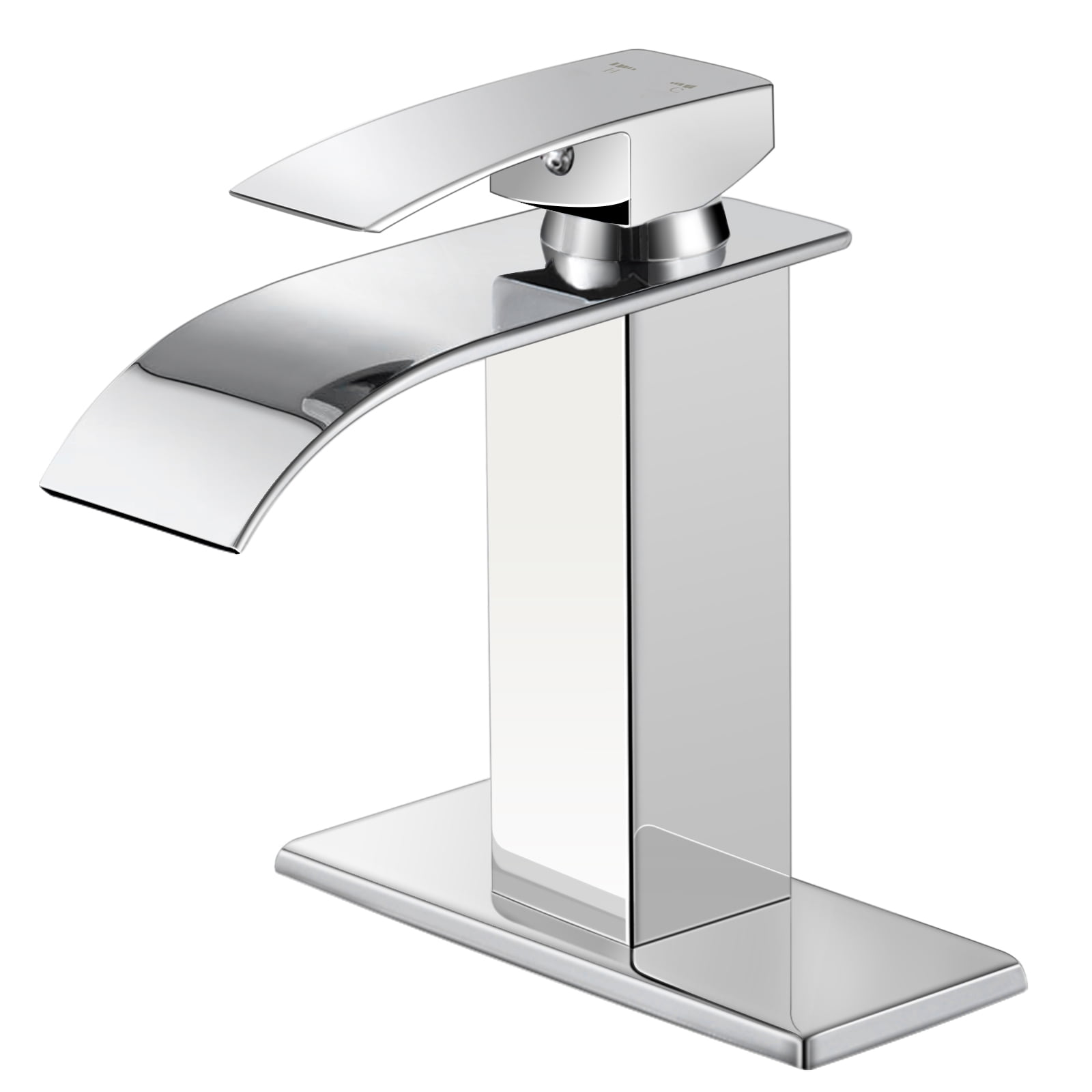 Details about   8 inch 3pcs Bathroom Basin Sink Faucet Widespread Brushed Nickel Mixer Tap 