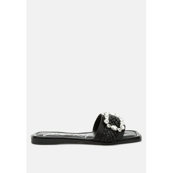 Hazbin Diamante Flat Sandals