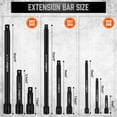 thumbnail image 2 of Juego de extensiones de enchufe HORUSDY, 12 unidades, 1/4, 3/8 y 1/2, 2 of 7