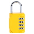 thumbnail image 1 of 4 Digit Combination Padlock Outdoor School Gym Lock, Resettable Password Lock 2.6 Inch, Sturdy Alloy Construction for Locker Cabinet Toolbox Travel Bag Keyless Security, 1 Combination Lock, 1 of 9