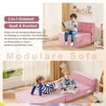 thumbnail image 5 of Lilypelle Kids Folding Floor Sofa Bed Chair, Child Fold Up Couch Bed for Sleeping, 3-in-1 Convertible Toddler Floor Futon Mattress, Portable Fold Out Kids Futon Sofa Bed with Storage Bag, 5 of 9