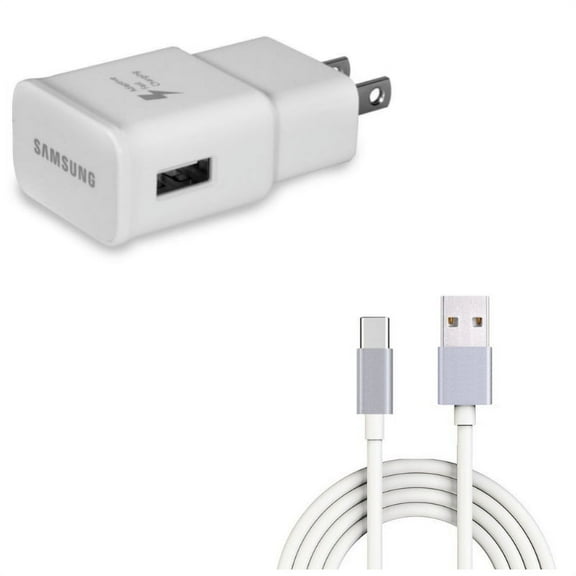 Adaptive Fast Home Charger w Type-C 6ft USB Cable A3G for Acer Liquid Jade Primo - Alcatel PulseMix, 7, Idol 5S 5 4S - ASUS Zenfone V Live, ROG Phone, AR 6 5z 4 Pro - Blackberry Key2, Motion