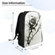 thumbnail image 4 of Balery Black And White Rose Mochila - Mochila Estilosa y Duradera para Laptop de 15 Pulgadas con Tela Oxford Impermeable, 4 of 8