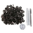 thumbnail image 2 of 40 Sets Heavy Duty Snap Fasteners 13mm Press Studs Buttons With Punch Tool Black, 2 of 8