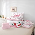thumbnail image 6 of Castle Fairy Teens Cute Ribbon Bow Bedding Comforter Set,Love Heart Queen Bedding Sets, 6 of 8